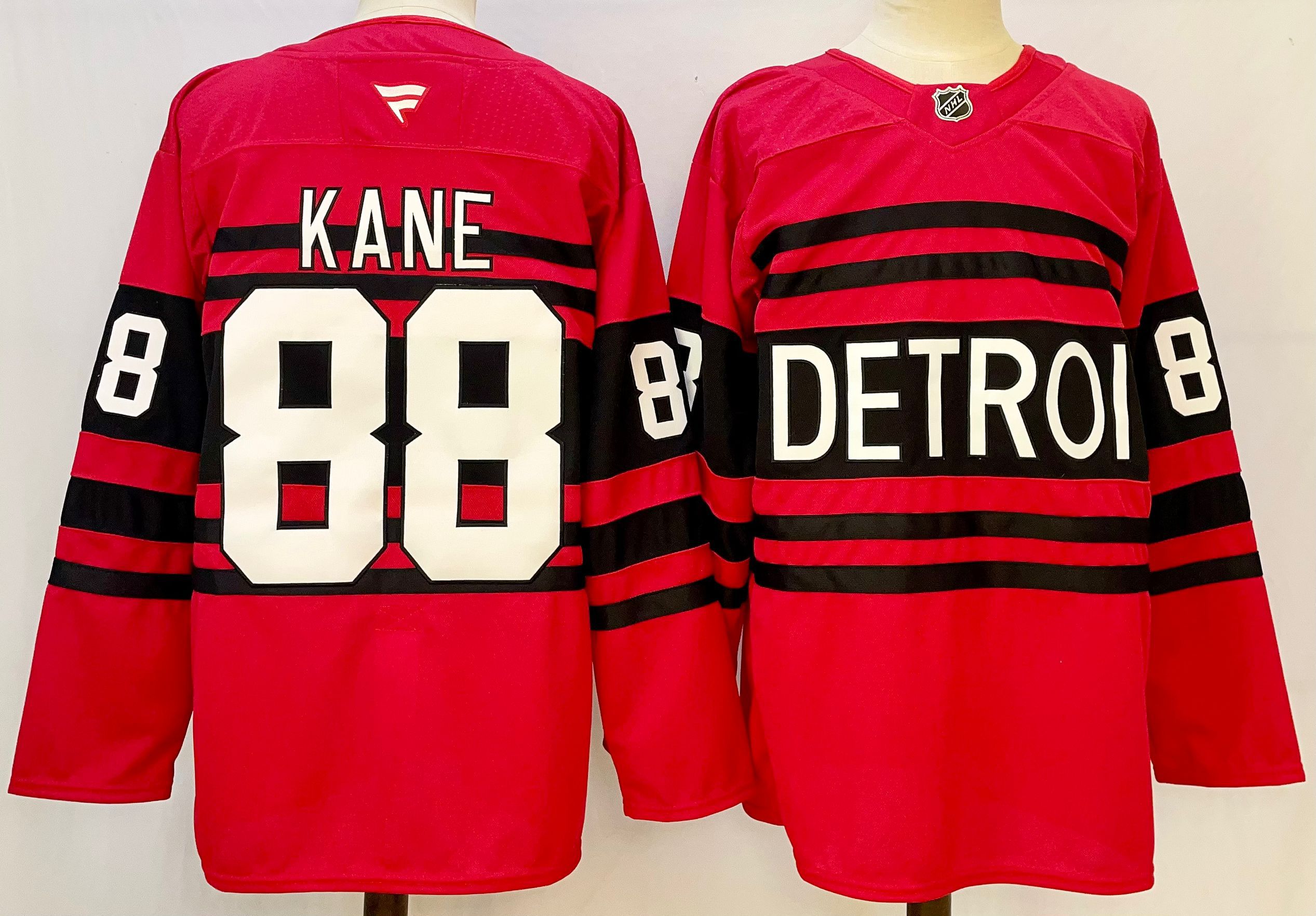 Men Detroit Red Wings #88 Kane Red 2025 Home Premier Player NHL Jersey style 1